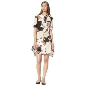 3.1 Phillip Lim for Target Collab Floral Zip Front Short Sleeve Shirtdress L